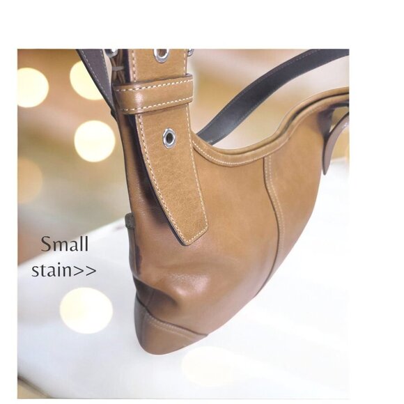 Vintage COACH Hippie Shoulder Bag in british tan - Picture 7 of 10